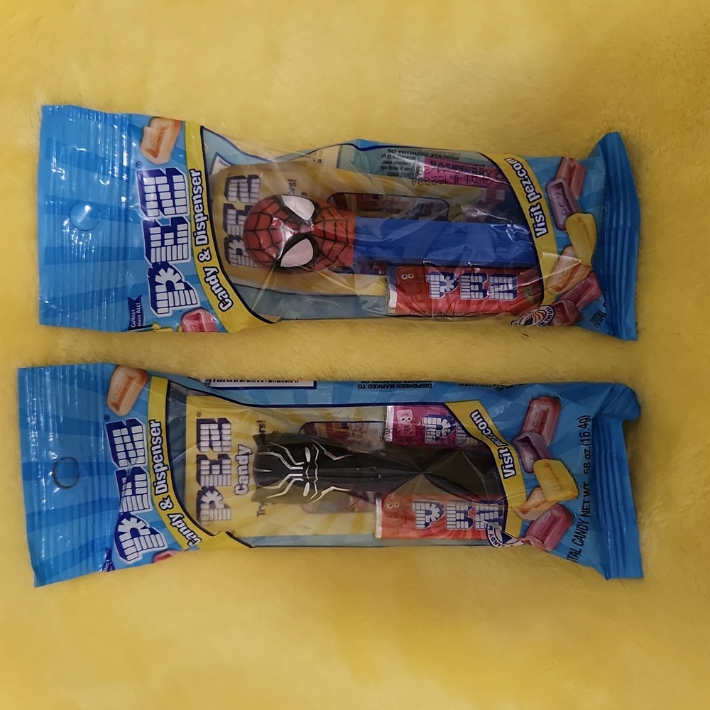 SPIDERMAN AND BLACK PANTHER PEZ